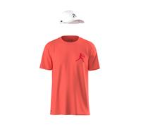 Camiseta Y Gorra Lacoste Djokovic Fan Pack Th1044 528 L L Rosso