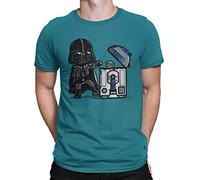 Camisetas La Colmena 209 - Maglietta ironica a tema Star Wars (Donnie) Blu (Diva Blue) L