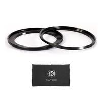 Camkix 77-82mm (2 Pezzi) Anello Adattatore Step-Up per Filtro, da 77mm a 82mm - Set di Anelli Step-Up per Obiettivi da 77mm - Installazione di Filtri ND CPL UV da 82mm