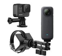 CAMKIX BarGrip Supporto Universale per Fotocamera su Roll Bar - Compatibile con Action Cam - Adatto a Barre Tonde, Quadrate e Profilate da 2,5 a 5 cm | Braccio Doppio a Sfera Regolabile a 360°