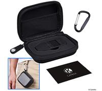 CAMKIX Custodia Protettiva da Viaggio/Archiviazione per Trezor One Portafoglio Bitcoin/Criptovaluta - Custodia Duratura in Nylon ad Involucro Rigido con Tasca in Rete (per Cavo USB) e Moschettone