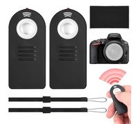 Camkix Telecomando IR Wireless (Confezione da 2) - Compatibile con Fotocamere Nikon e Canon (DF, D5, D610, D750, D810, D5300, D7200 ed EOS 5D Mark IV, 5DS, 6D, 77D, 100D, 750D, 1300D, 10X Mark II)