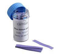Camlab 1171274 Litmus test Paper libretti, libri 10 x 20 fogli, blu