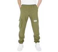 CAMLAKEE Bambini Impermeabile Guscio Morbido Trekking Outdoor Pantaloni Tipo Jogging Tipo Cargo, Militare, 13-14 Anni