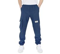 CAMLAKEE Bambini Impermeabile Guscio Morbido Trekking Outdoor Pantaloni Tipo Jogging Tipo Cargo, Militare, 12-13 Anni