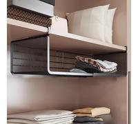 Cammeciso Cesto Portaoggetti Sottomensola,Cestello Sottoripiano Estensibile in Metallo,Cesto Portaoggetti Espandibile Sottomensola,Organizer,Robusto,Design A Griglia,per Cucina,Bagno