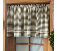 Cammeciso Tendina sottolavello Cucina,Tendine Cucina,Tende Corte in Lino retrò,Tende dell'Armadio da Cucina,Alta solidez del Color,Facile Manutenzione,per Tende da Cucina Corte per Piccole Case
