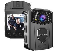 CAMMHD Body cam Polizia 1440P Grandangolo 130° Body Cam Impermeabile 8-10 Ore 3000mAh Scheda Esterna Visione Notturna Adatta per le Forze dell'ordine di Sport all'aria Aperta(Nessuna carta