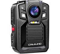CAMMHD V8 Pro 512G 4K Body Cam Due Batterie 4400mAh 14 Ore Codifica Video H.265 Bodycam Polizia Professionale UHD Visione Notturna Body Camera con Base di Ricarica per la Sicurezza