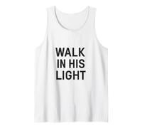 Cammina nella Sua Luce. Citazione di Fede Cristiana. Canotta