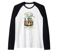Cammina per Fede Anche Quando Non puoi Vedere Maglia con Maniche Raglan