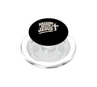 Camminare con Gesù Cristo Croce Cristiano Fede Cristianesimo PopSockets PopGrip per MagSafe