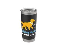 Camminare Il Mio Cane E Parlare Con Dio Christian Pet Proprietario Bicchiere termico in acciaio inox doppia parete