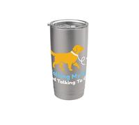 Camminare Il Mio Cane E Parlare Con Dio Christian Pet Proprietario Bicchiere termico in acciaio inox doppia parete