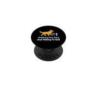 Camminare Il Mio Cane E Parlare Con Dio Christian Pet Proprietario PopSockets PopGrip Adesivo