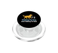 Camminare Il Mio Cane E Parlare Con Dio Christian Pet Proprietario PopSockets PopGrip per MagSafe