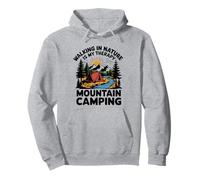 Camminare nella Natura è la mia Terapia Campeggio in Montagna Felpa con Cappuccio