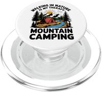 Camminare nella natura è la mia terapia Campeggio in montagna PopSockets PopGrip per MagSafe