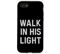 Camminare nella sua luce. cristiano vintage, citazione. Custodia per iPhone SE (2020) / 7/8
