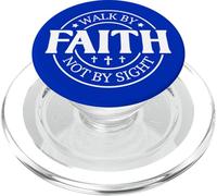camminare per fede non di vista Dio cristiano uomini donne cristo PopSockets PopGrip per MagSafe