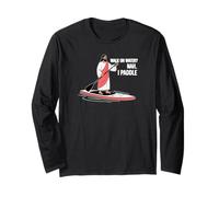 Camminare sull'acqua? Nah. I Paddle Funny Stand-Up Paddle Maglia a Manica