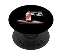 Camminare sull'acqua? Nah. I Paddle Funny Stand-Up Paddle PopSockets PopGrip Adesivo