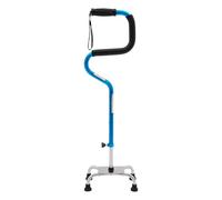 Camminatore con manico ergonomico, bastone da passeggio regolabile, grazioso bastone da passeggio, altezza regolabile 78 - 95,9 cm, portata massima 136 kg, per persone con problemi di mobilità (blu)