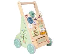 camminatore in legno - 43 x 34 x 13,7 cm, manico regolabile, giocattolo a spinta, camminatore durevole per bambini per un sostegno precoce alla passeggiata | camminatore in legno per, ragazzo e