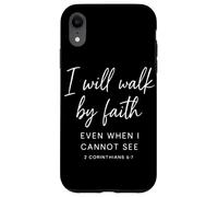 Camminerò per fede anche quando non riesco a vedere 2 Corinzi Custodia per iPhone XR