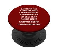 Cammino di Santiago Itinerari Pellegrino in difficoltà PopSockets PopGrip Adesivo