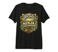 Cammino di Santiago Livello Ninja Sbloccato Sentiero Maglietta Premium
