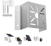 cammount Staffa angolare da parete esterna in acciaio inox per sistemi di sorveglianza, supporto angolare per telecamere di sicurezza installazione per raggiungere un angolo di visione più ampio,