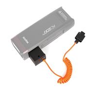 Camnoon Batteria fittizia DT-AD200 con spina D-Tap sostitutiva per flash Godox AD200/ AD200 Pro/ AD200 Pro II/ AD300 Pro