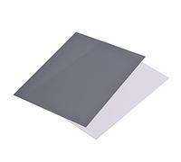 Camnoon Carta bianca di grandi dimensioni 25 x 20 cm + set di carte grigie con esposizione al 18% per fotografia digitale, fotografia di film, riprese video