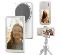 Camnoon Schermo Selfie Magnetico per Telefono Vlog, Schermo del Monitor Selfie, Telecamera Posteriore, Batteria da 1800 MAh con Telecomando Compatibile con Smartphone per Selfie Vlog