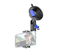 Camnoon Supporto per telefono a ventosa Supporto a ventosa per telefono con doppia testa a sfera ruotabile a 360° con clip per telefono