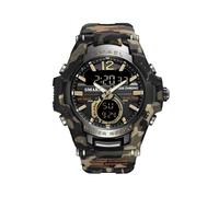 (Camo Khaki) SMAEL Orologio da uomo, moda, sport, super cool, orologio digitale al quarzo a LED, orologio