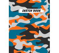 CAMO Large Sketchbook Sketchpad Notebook for Writing, Drawing, Painting, Sketching or Doodling for Kids, Teens and Adults | Giant Sketchbook Journal ... Notebook, Handbook, Workbook) | Blank Pages