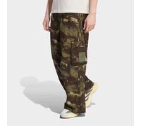adidas Originals pantaloni loose fit mimetici-Verde M