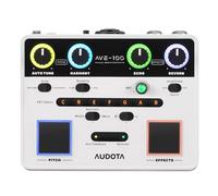 Camola AVE-100 Processore di effetti vocali con correzione automatica del tono/armonia/eco/riverbero, anti-feedback intelligente e cancellazione vocale OTG Registrazione vocale Processore vocale per