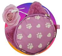 proteggi le tue monete nella camomilla in tessuto leggero in peluche rosa
