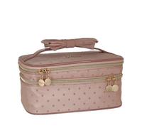 Camomilla Milano Beauty Case Donna, Tessuto, Collezione Polka Glam, Misura M, Colore Rosa