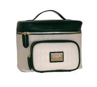 Camomilla Milano Beauty Case Organizzato Donna, Borsa Trucco, Collezione Duo di Classe, Colore Verde