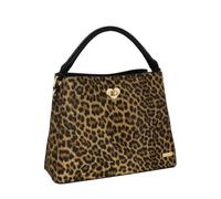 Camomilla Milano Borsa a Mano Donna, con Tracolla, Similpelle, Collezione Jill, Misura M, Colore Leo-Nero