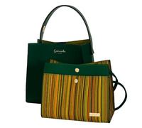 Camomilla Milano Borsa a Mano Donna, Similpelle, Collezione Betsey, Misura M, Colore Verde