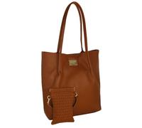 Camomilla Milano Borsa a Spalla Donna, con Portacellulare, Similpelle, Collezione Daily Tote Bag, Colore Marrone