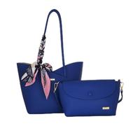 Camomilla Milano Borsa a Spalla Donna, Similpelle, Collezione Bonbon, Misura M, Colore Blu