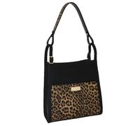 Camomilla Milano Borsa a Spalla Donna, Similpelle, Collezione Isabel, Colore Nero-Leo