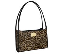 Camomilla Milano Borsa a Spalla Donna, Similpelle, Collezione Jill, Colore Nero-Leo