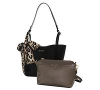 Camomilla Milano Borsa a Spalla Donna, Similpelle, Collezione Nancy, Colore Nero